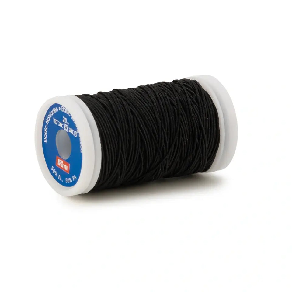 Prym Elastisk Tråd svart 20 m