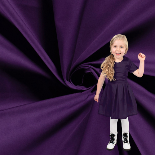 Fast Bomullspoplin, Lilla