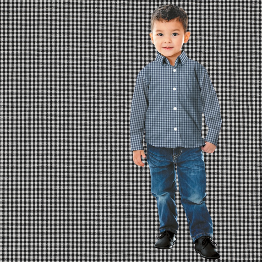 Fast bomull - Lillemartine - svart