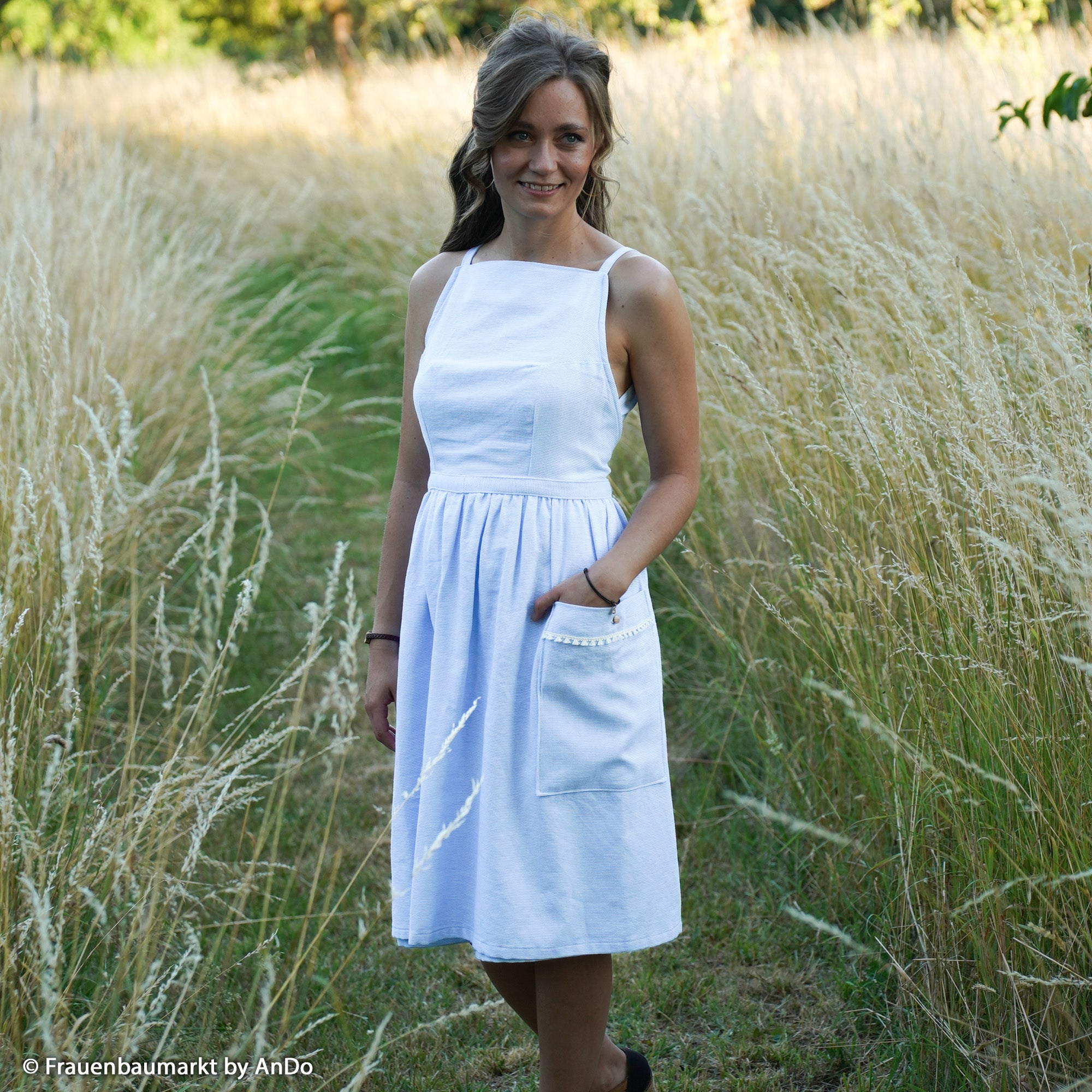 Vevd Bomullsstoff Chambray - Massimo Mint grønn