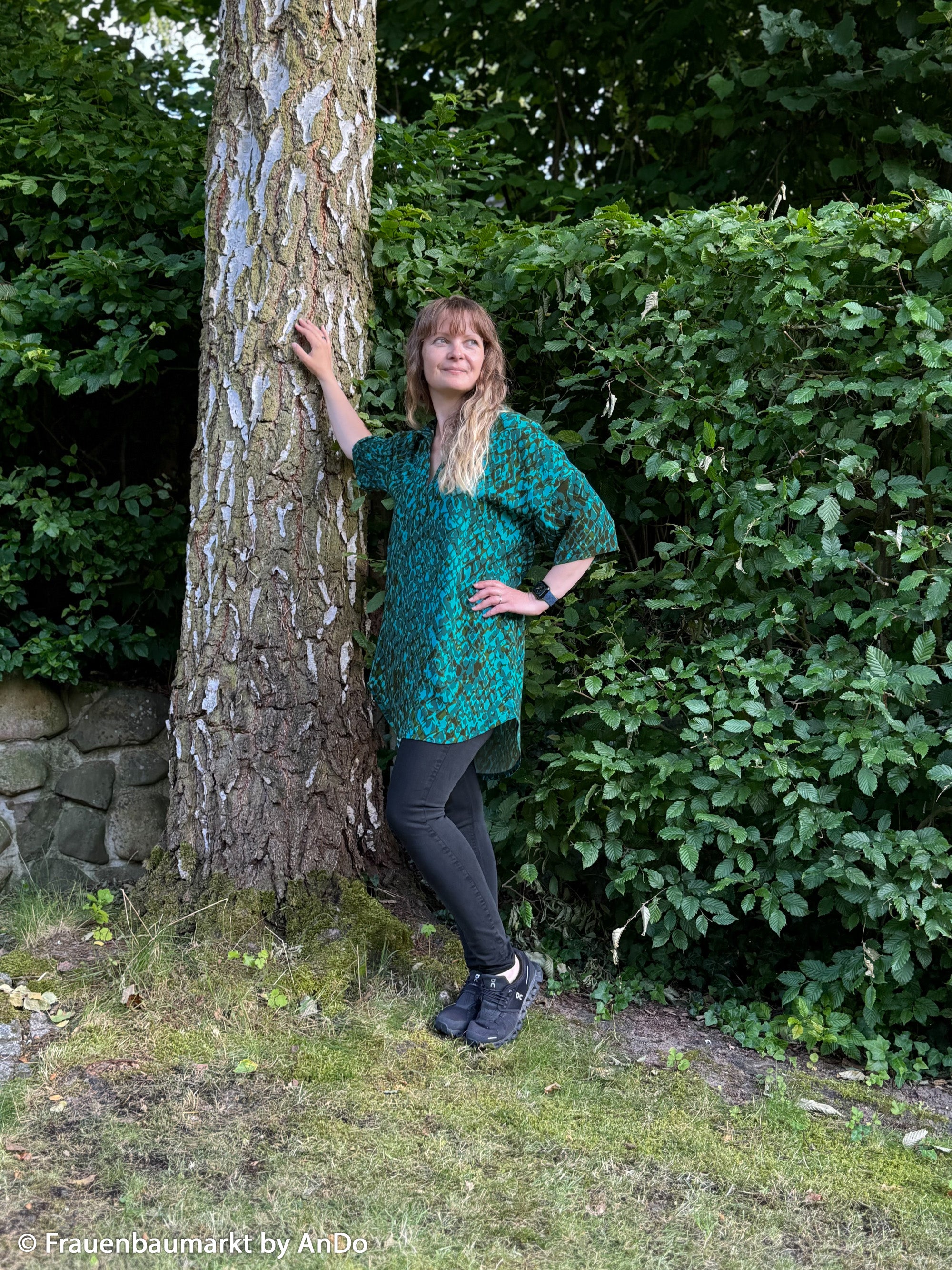 Vevd Viskose - Shiny Scales by Thorsten Berger petrol