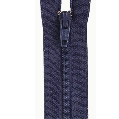Glidelås 55cm, Mørk blå
