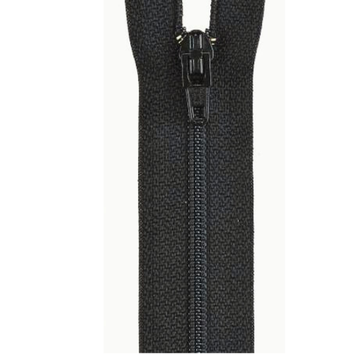 Glidelås 55cm, Svart