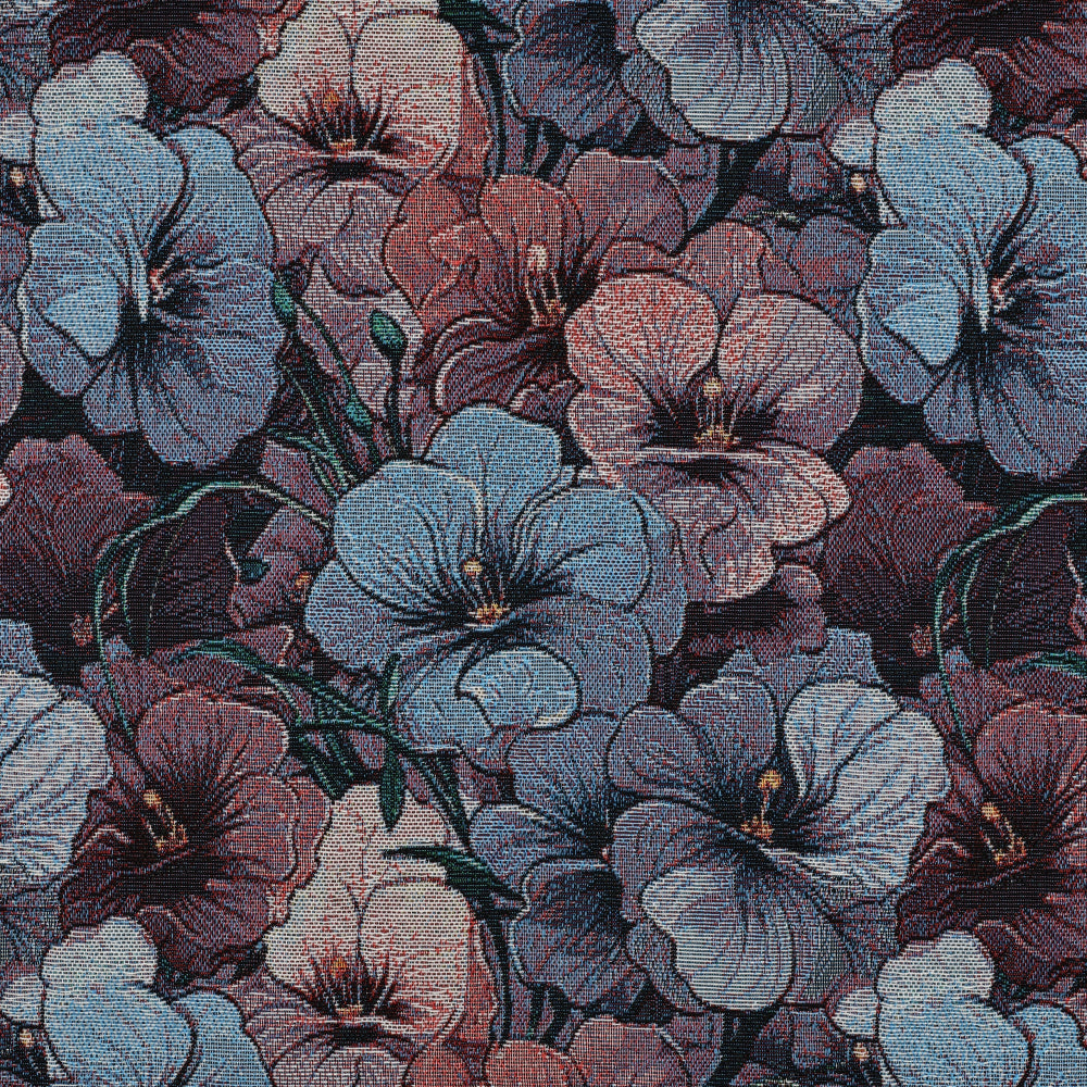 Gobelin - Blomster blå