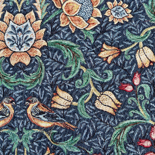 Gobelin - William Morris, Blomster og Fugler, Blå