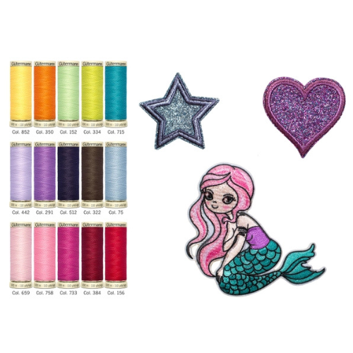 Gutermann Sewing Friends Sy-kit med 15 trådsneller, målebånd og mer
