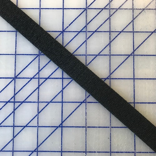 Halv Borrelåsbånd 2cm - Krok/hekte side