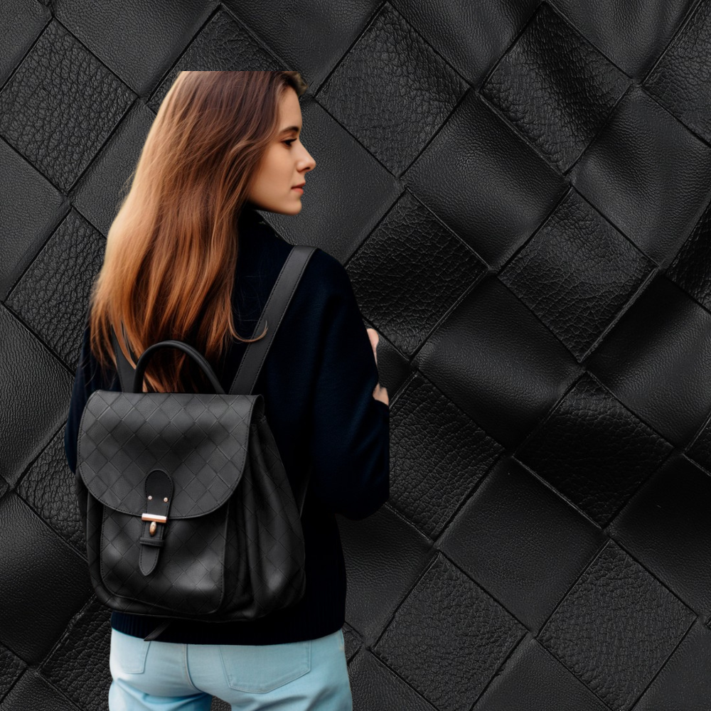 Imitert Skinn - Rob svart