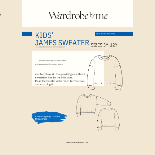 Wardrobe by Me - James Sweater Genser, Barn Papirmønster