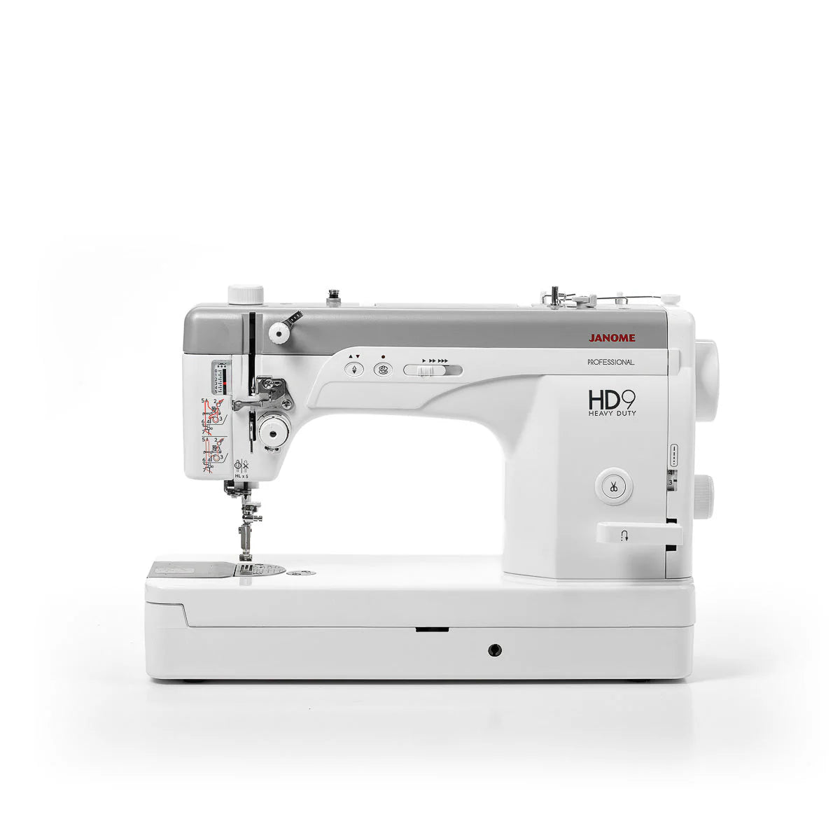 Kampanje! Janome Heavy Duty Rettsømsmaskin HD9 Professional inkl. bonuspakke