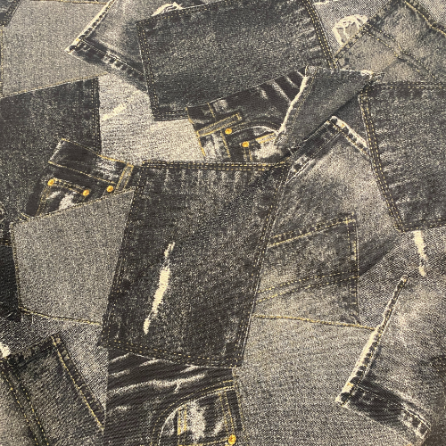 Japan Canvas Bomullstoff jeans lomme