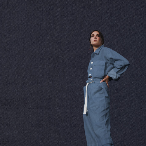 Jeans Stoff med stretch 7oz, marineblå