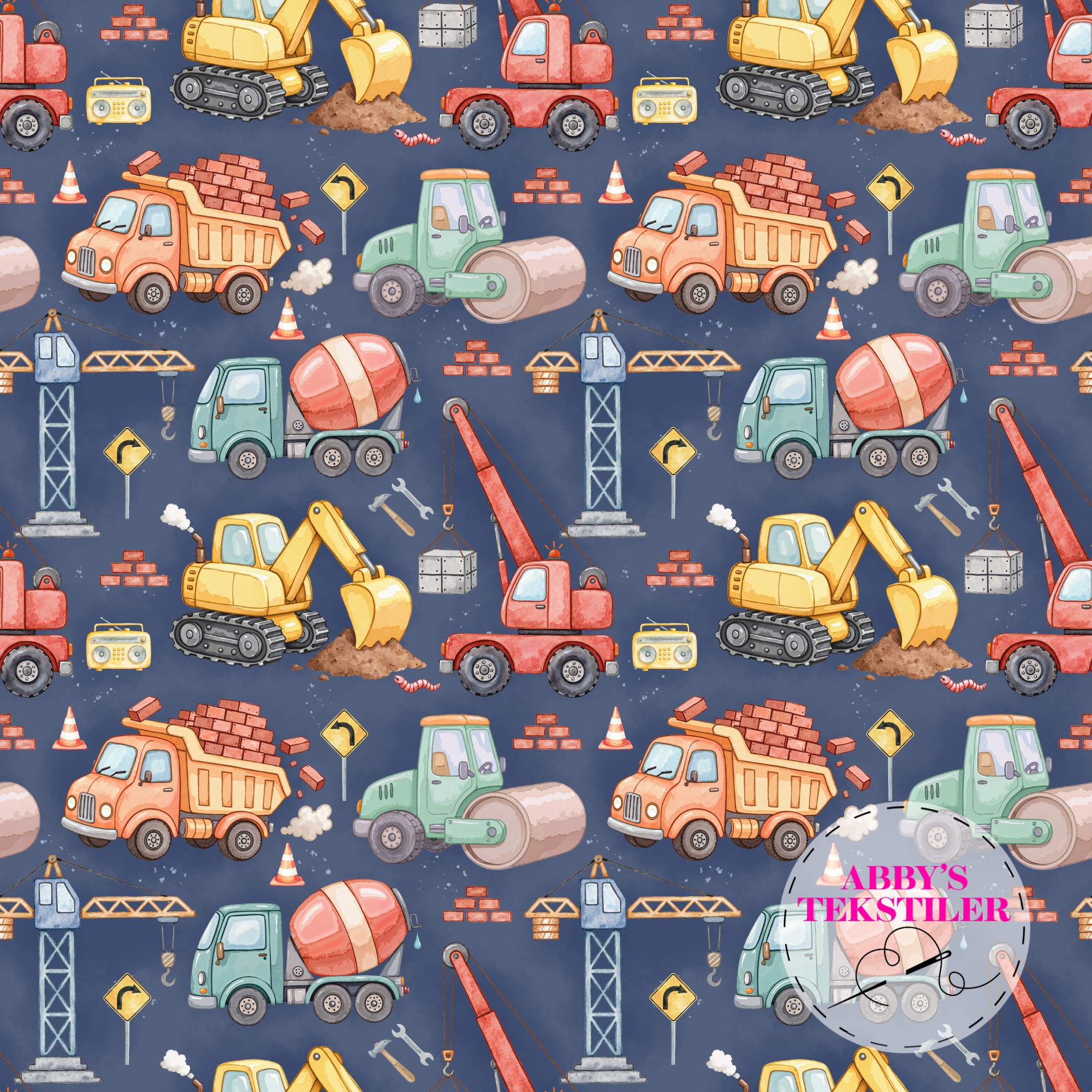 *Forhåndsbestilling* Jersey - Anleggsmaskiner blå