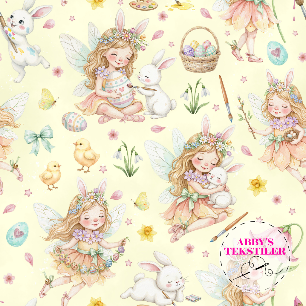 Jersey - Fe og kanin gul