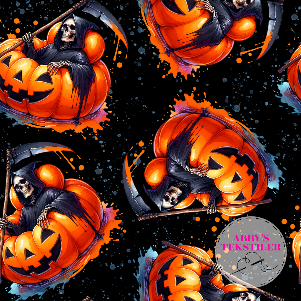 Jersey - Halloween gresskar og skjelett