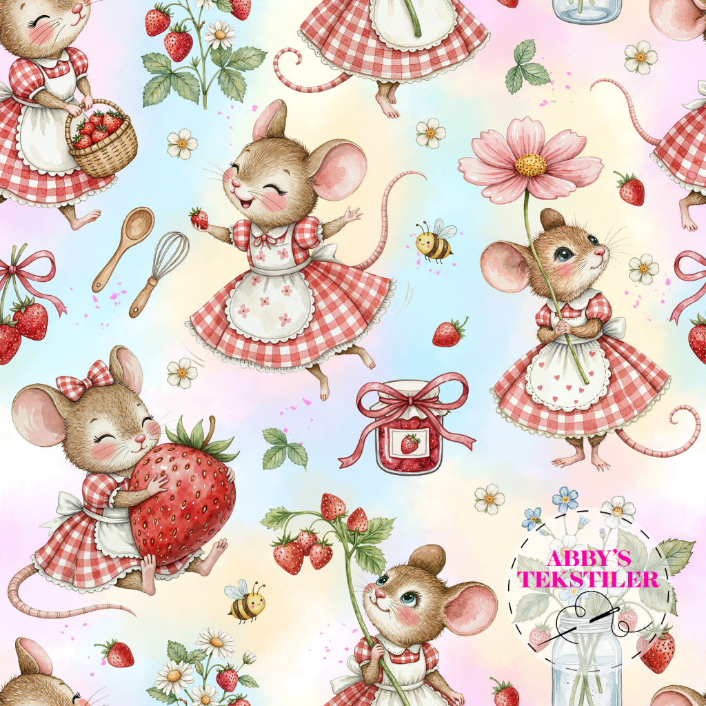 Jersey - Mus og Jordbær