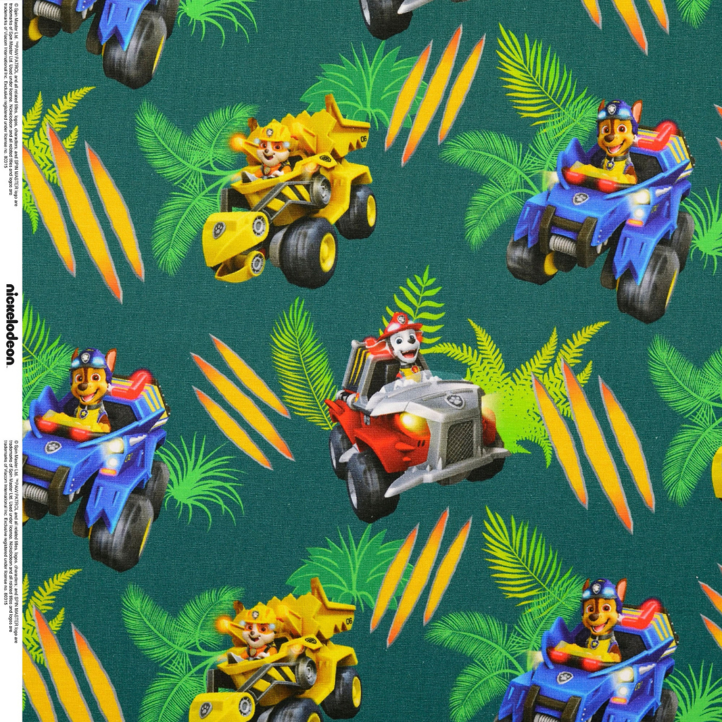 Jersey - Paw Patrol biler grønn