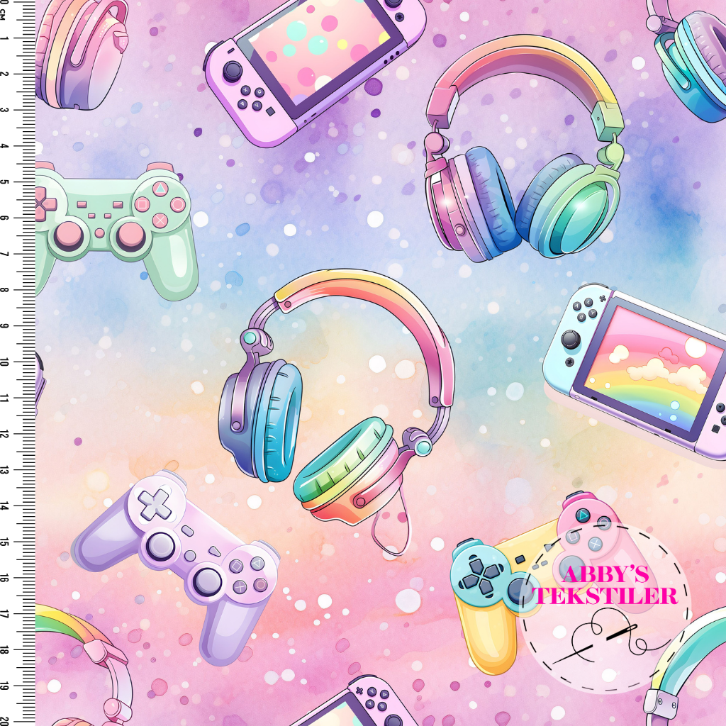 *Forhåndsbestilling* Jersey - Rainbow Gaming, Flerfarget Pastell