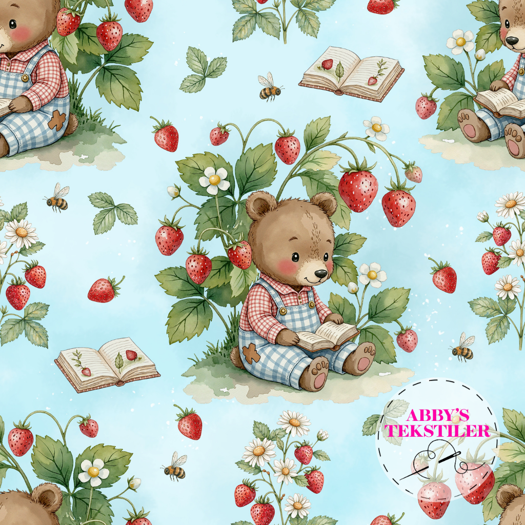 Jersey - Søt Bjørn og jordbær