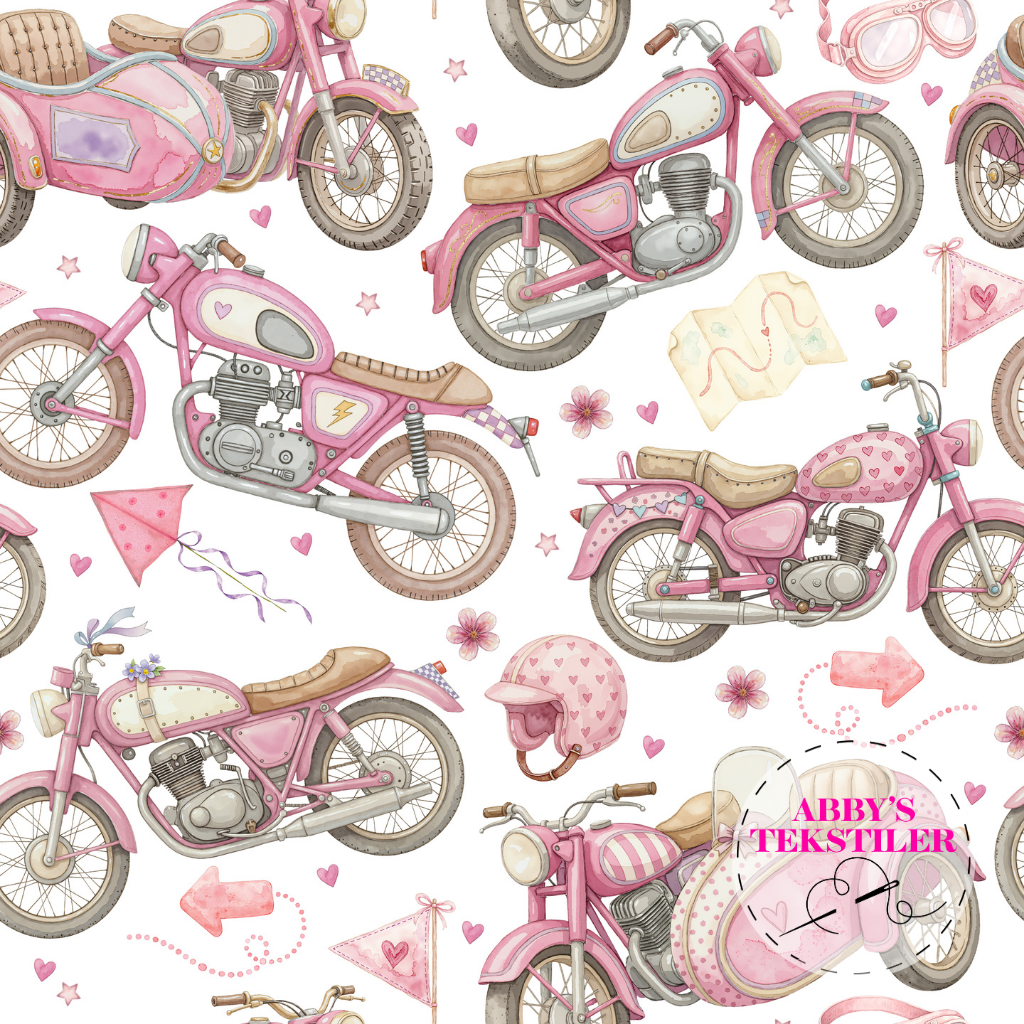 Jersey - Vintage Motorsykkel Rosa