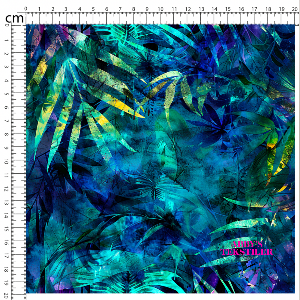 Jersey -Blad Batikk Look