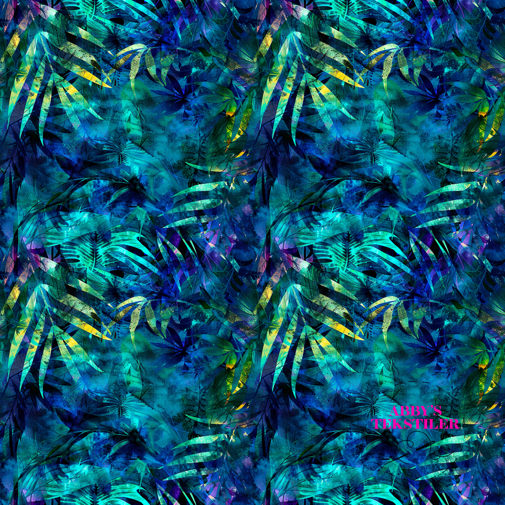 Jersey -Blad Batikk Look