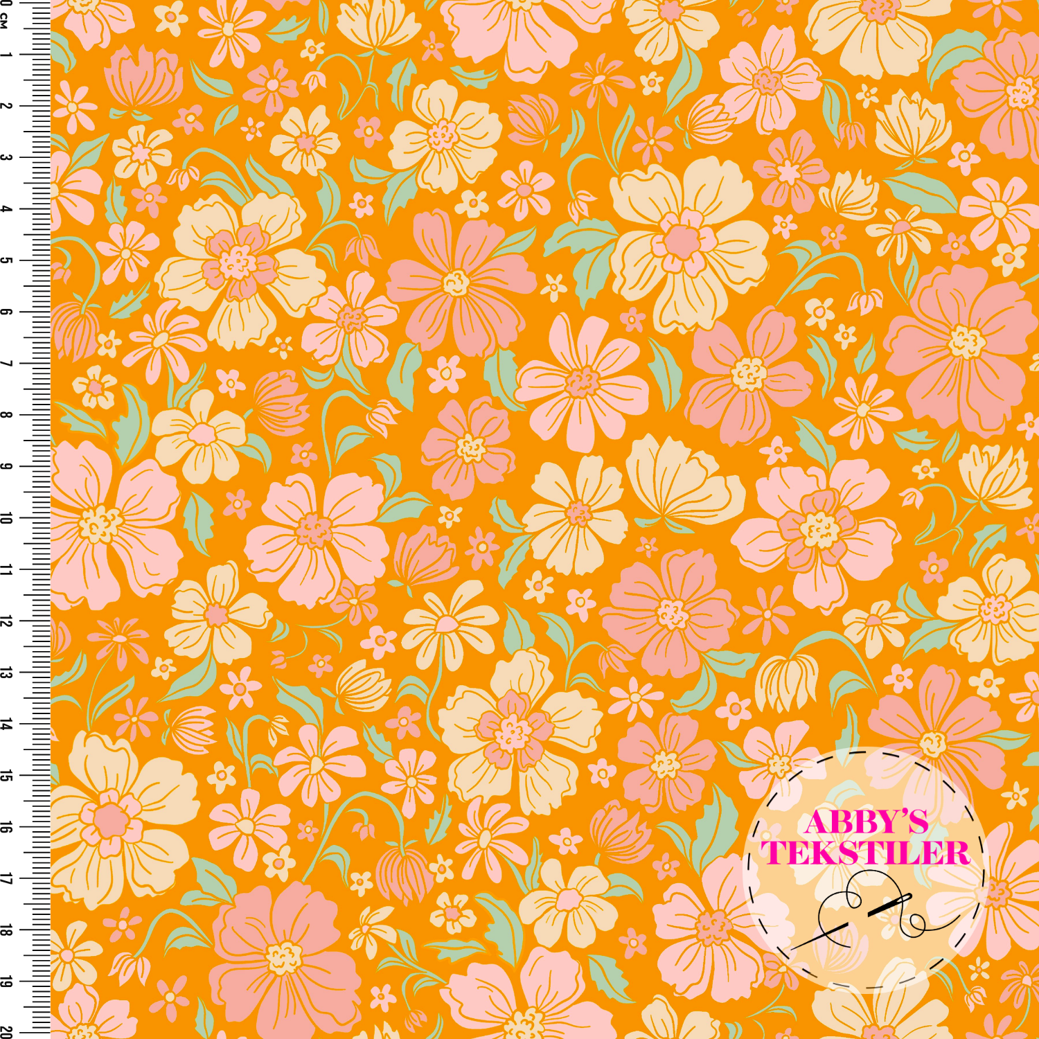 Jersey - Annabella Blomster, Oransje