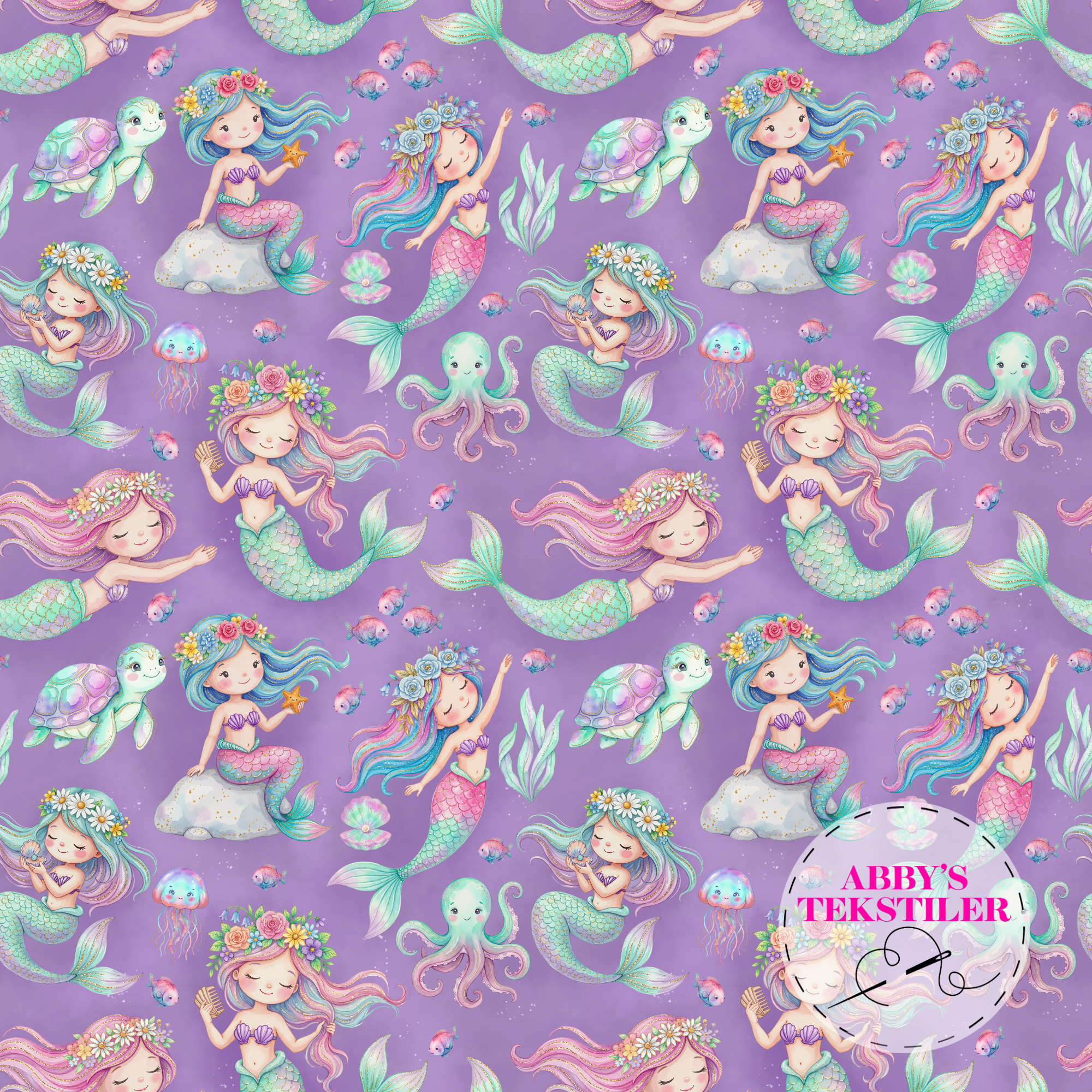 *Forhåndsbestilling* Jersey - Havfrue lilla