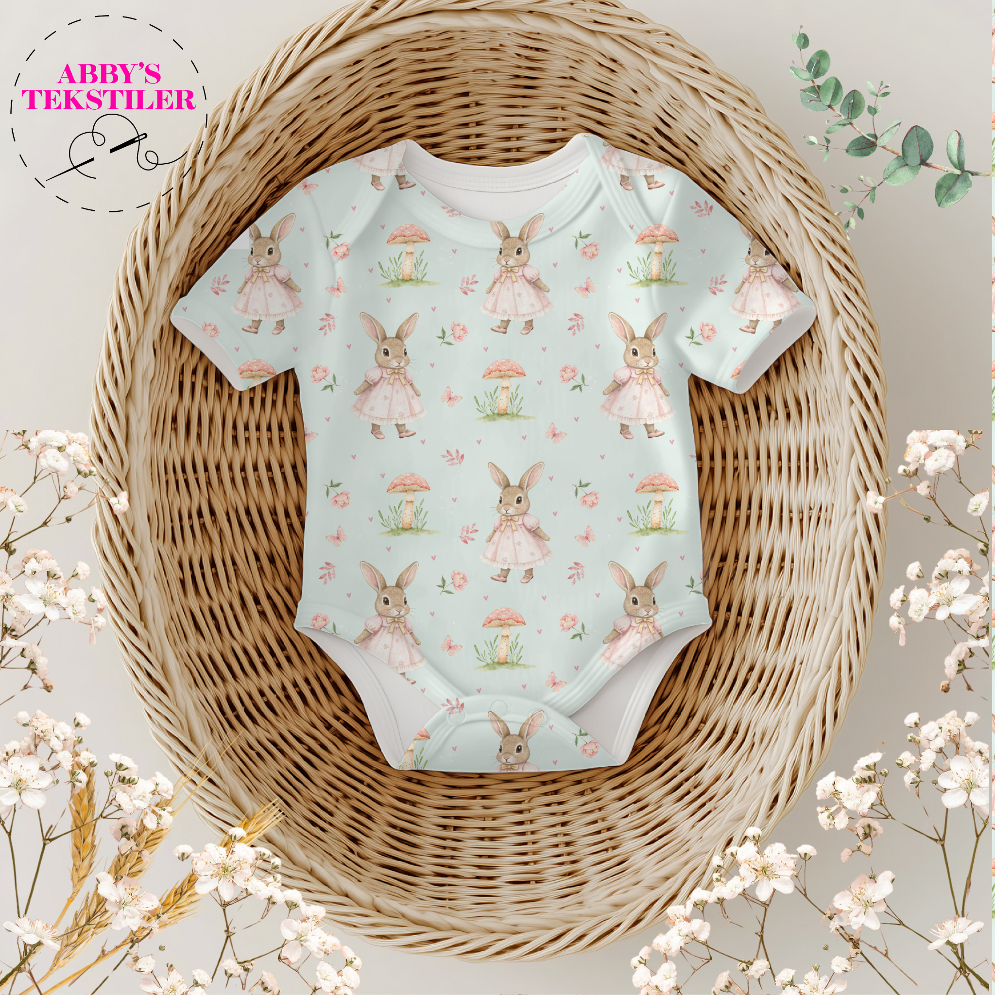 *Forhåndsbestilling* Jersey - Rosa Kanin mint