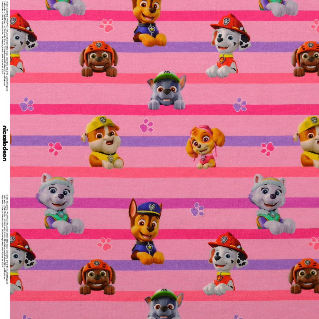 Jersey - Paw Patrol striper Rosa