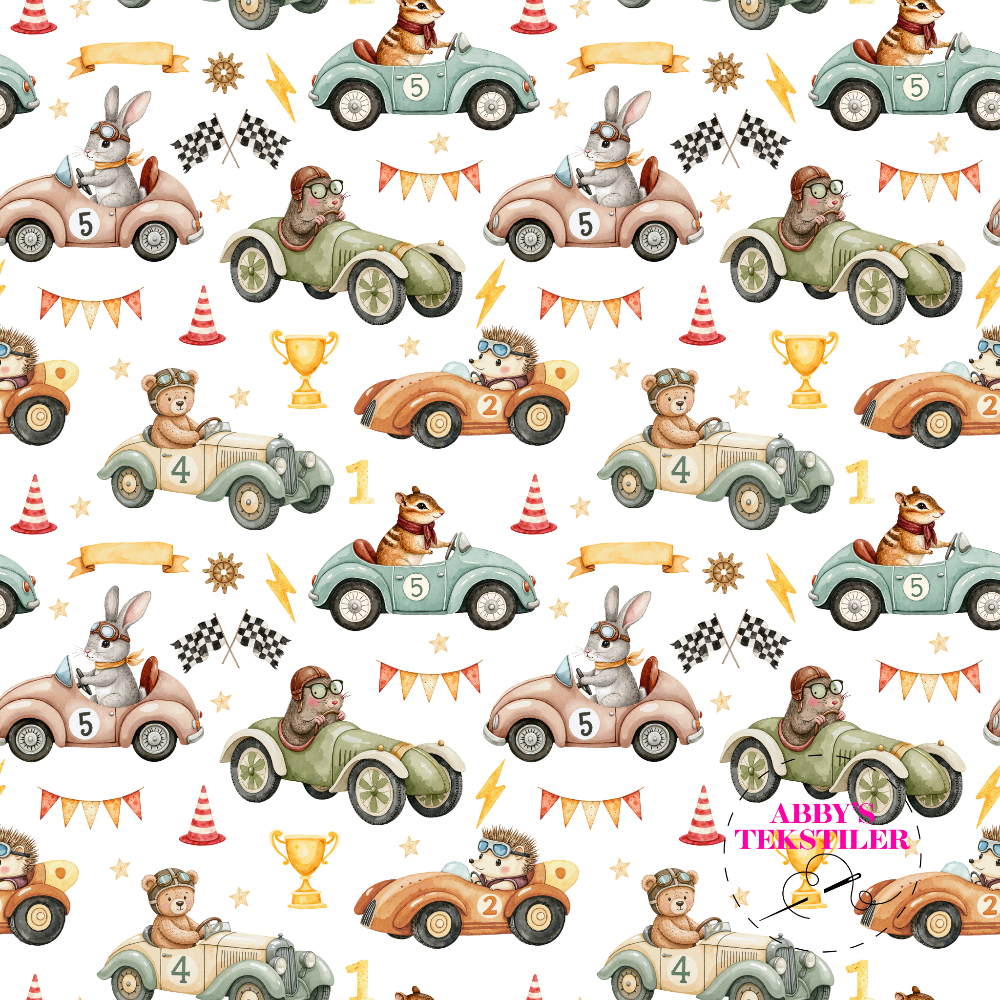 Jersey - Race biler hvit