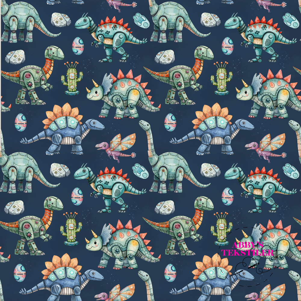 Jersey - Robo Dinosaurer, Mørk petrol