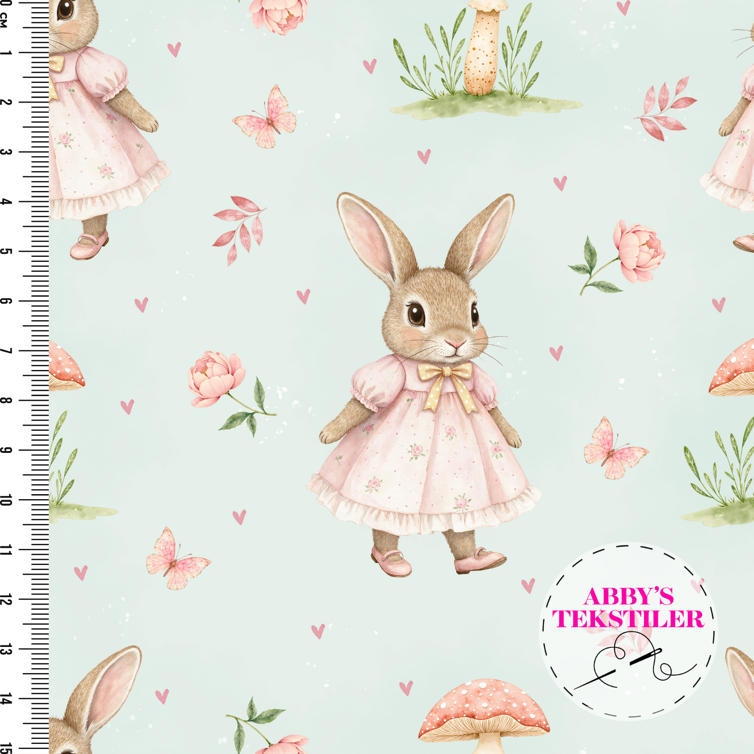 *Forhåndsbestilling* Jersey - Rosa Kanin mint