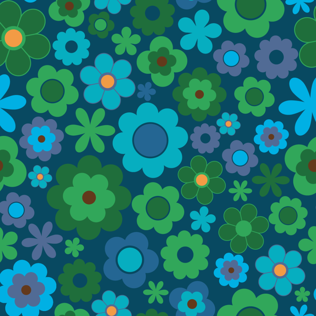 Jersey - Rosanna Retro blomster