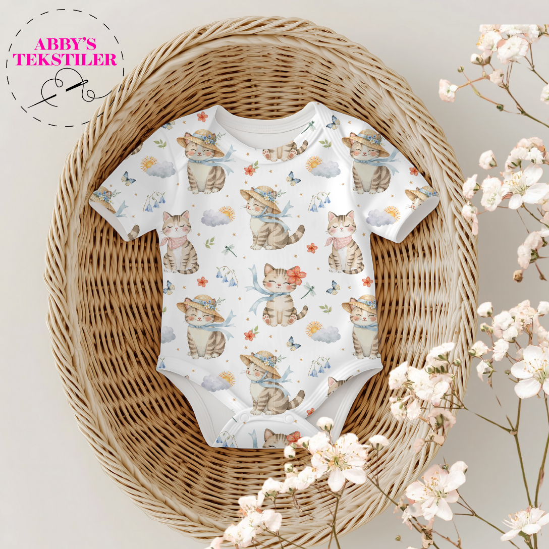 Jersey - Søt katt hvit