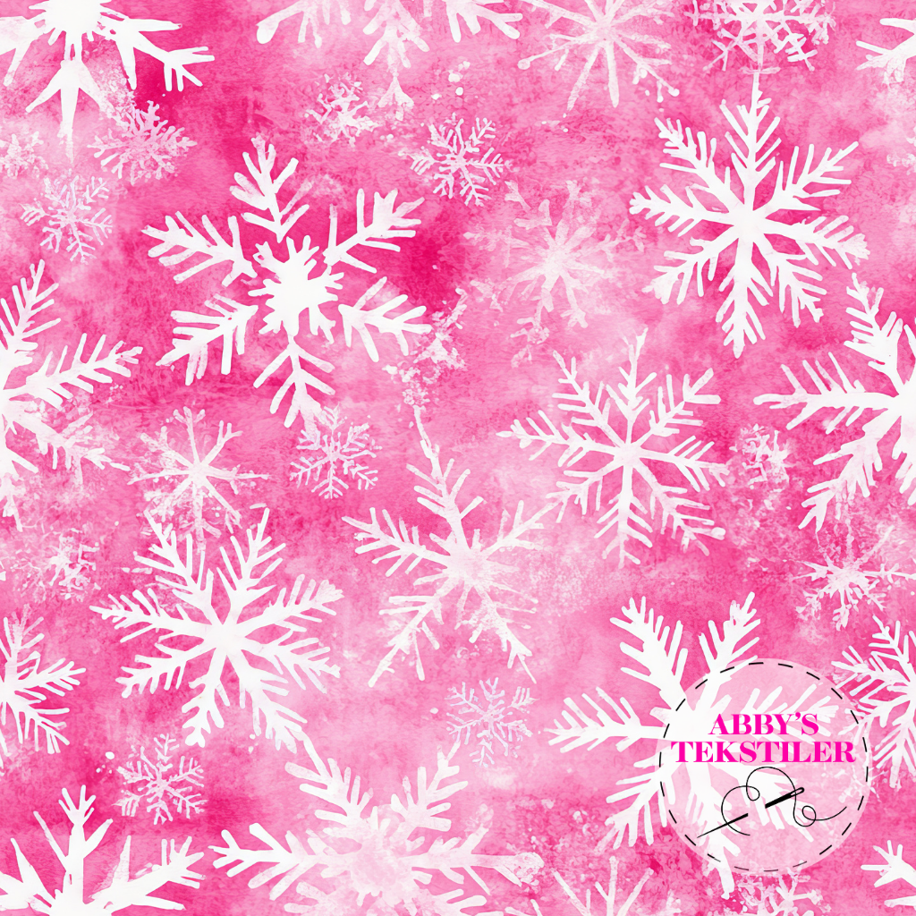 Jersey - Snøflak Rosa