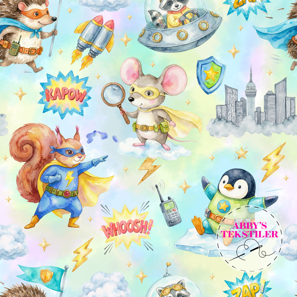 Jersey - Superhero Melert lys grønn