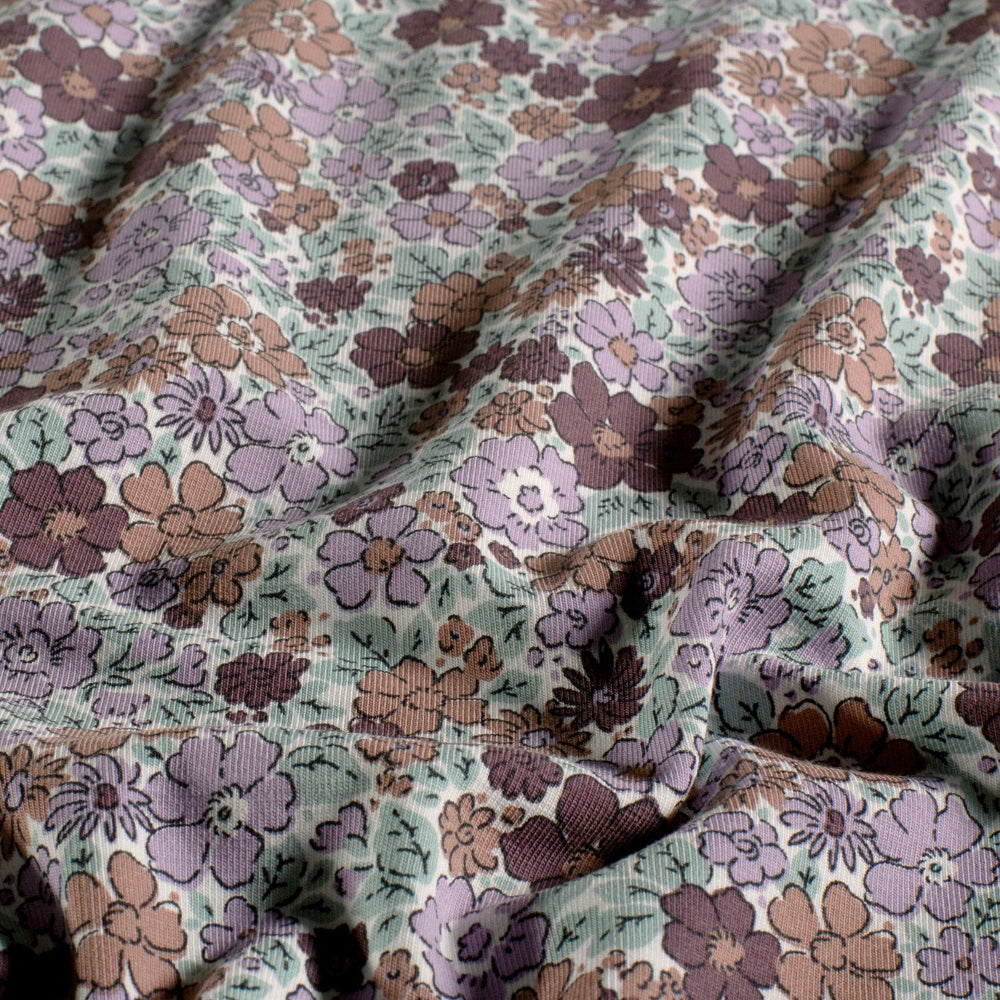 Jersey - retro små blomster