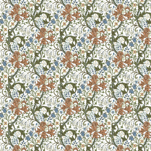 Kanvas - William Morris, Seaweed, Offwhite