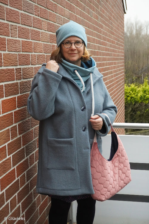 Kokt Ull - gammelblå