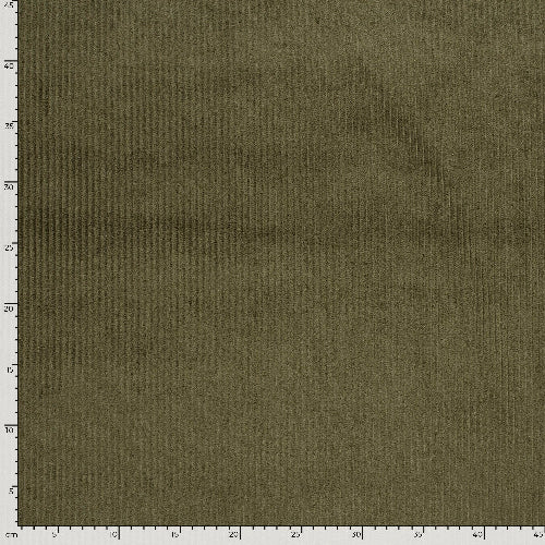 Kordfløyel - 4,5W Khaki Grønn