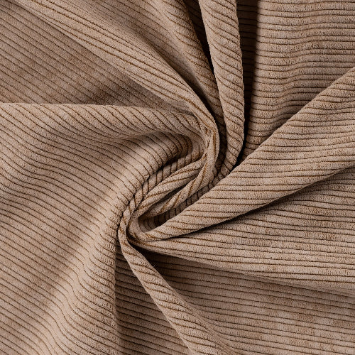 Kordfløyel - High-Low Kord, Taupe