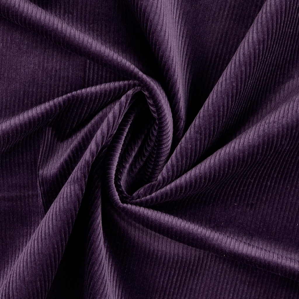 Kordfløyel med stretch - 4.5W, Lilla