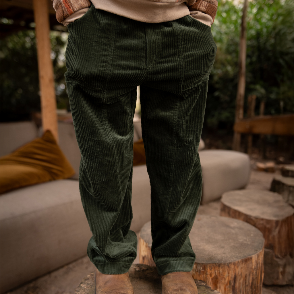 Kordfløyel - Vasket 6W Stretch, Sennep