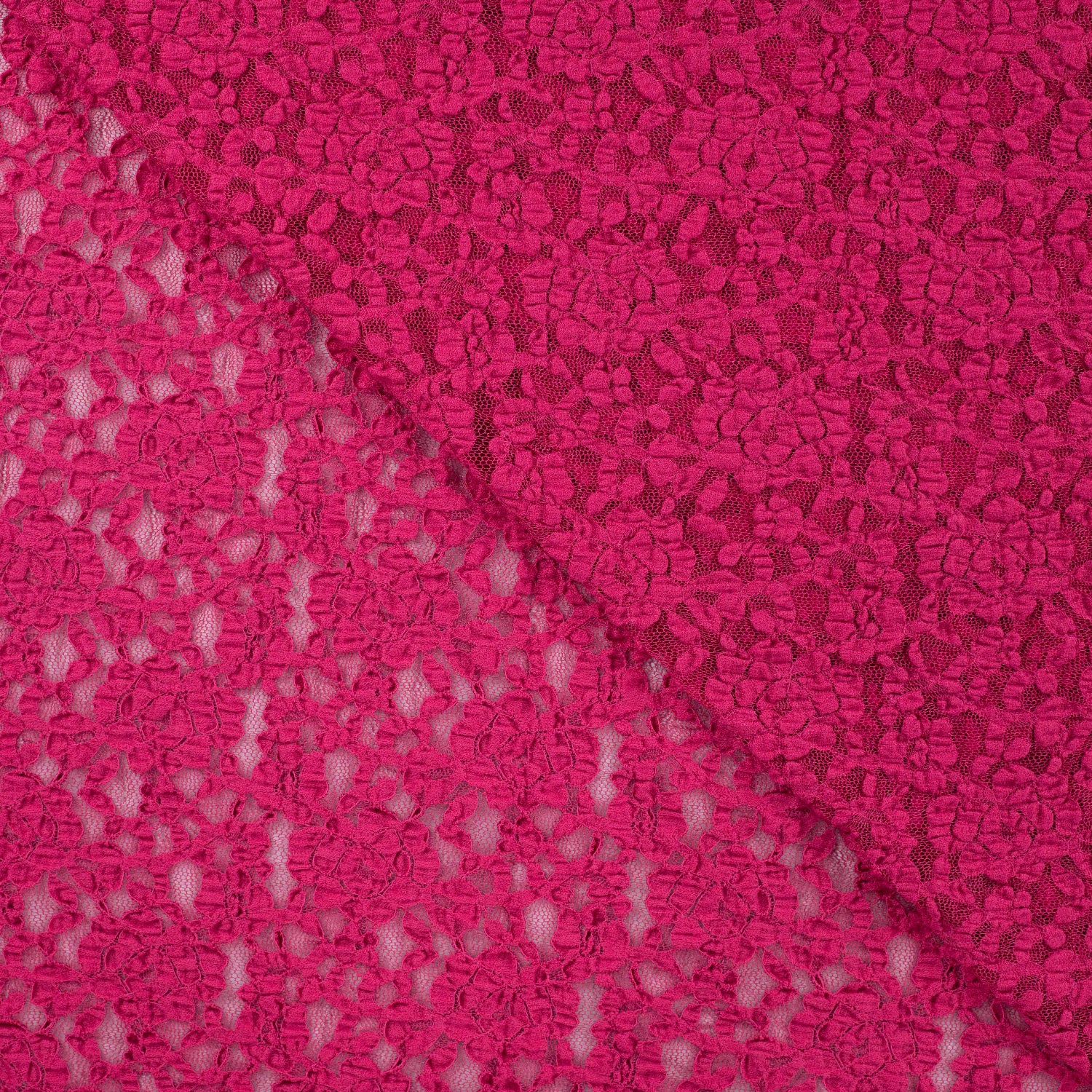 Lace blonde - med litt stretch - Fuksia