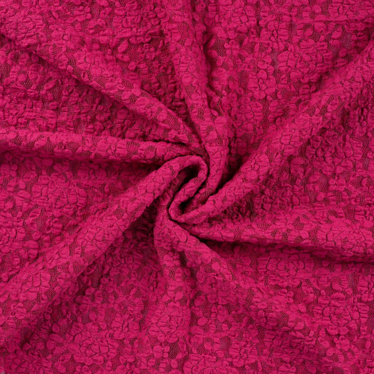 Lace blonde - med litt stretch - Fuksia