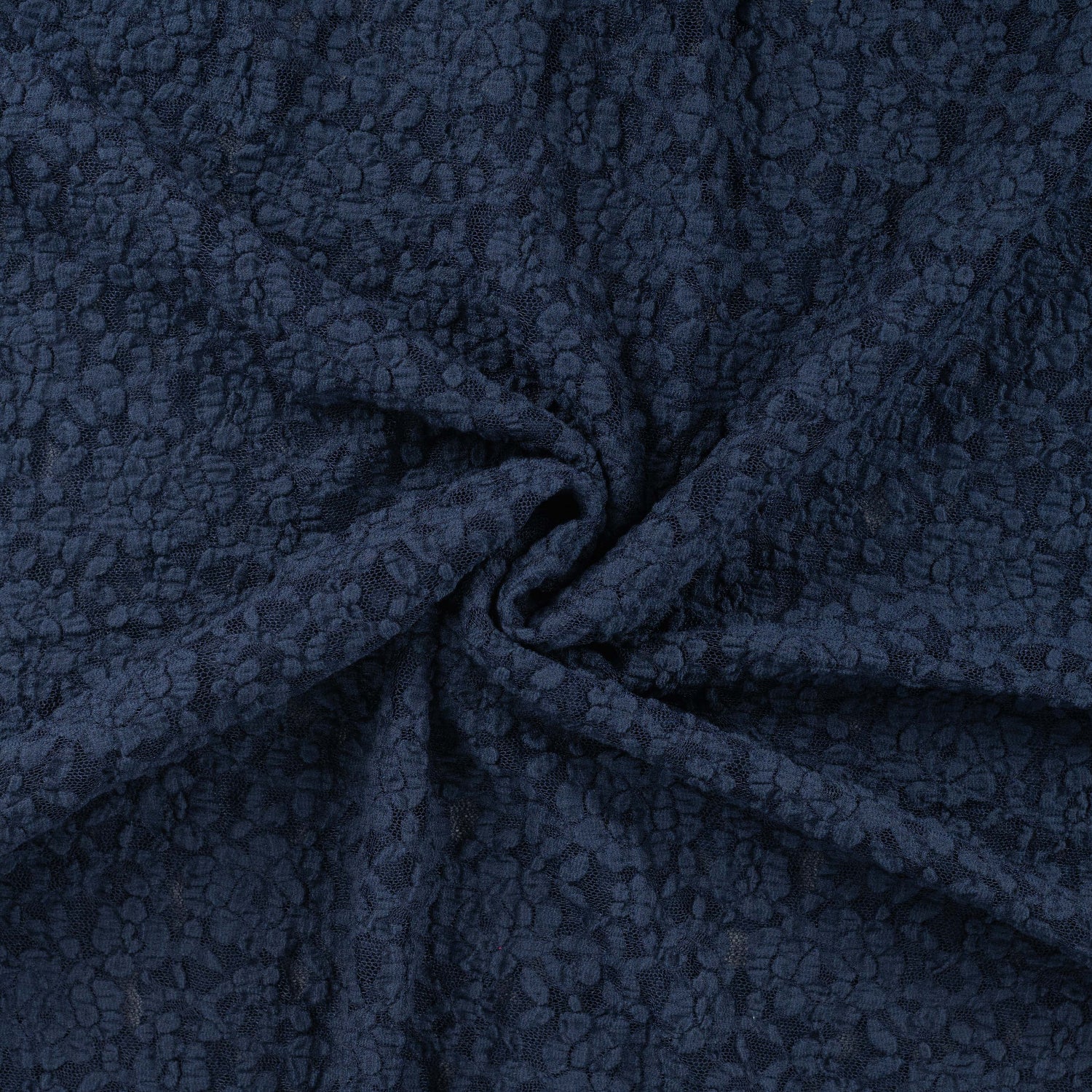 Lace blonde - med litt stretch - Mørk blå