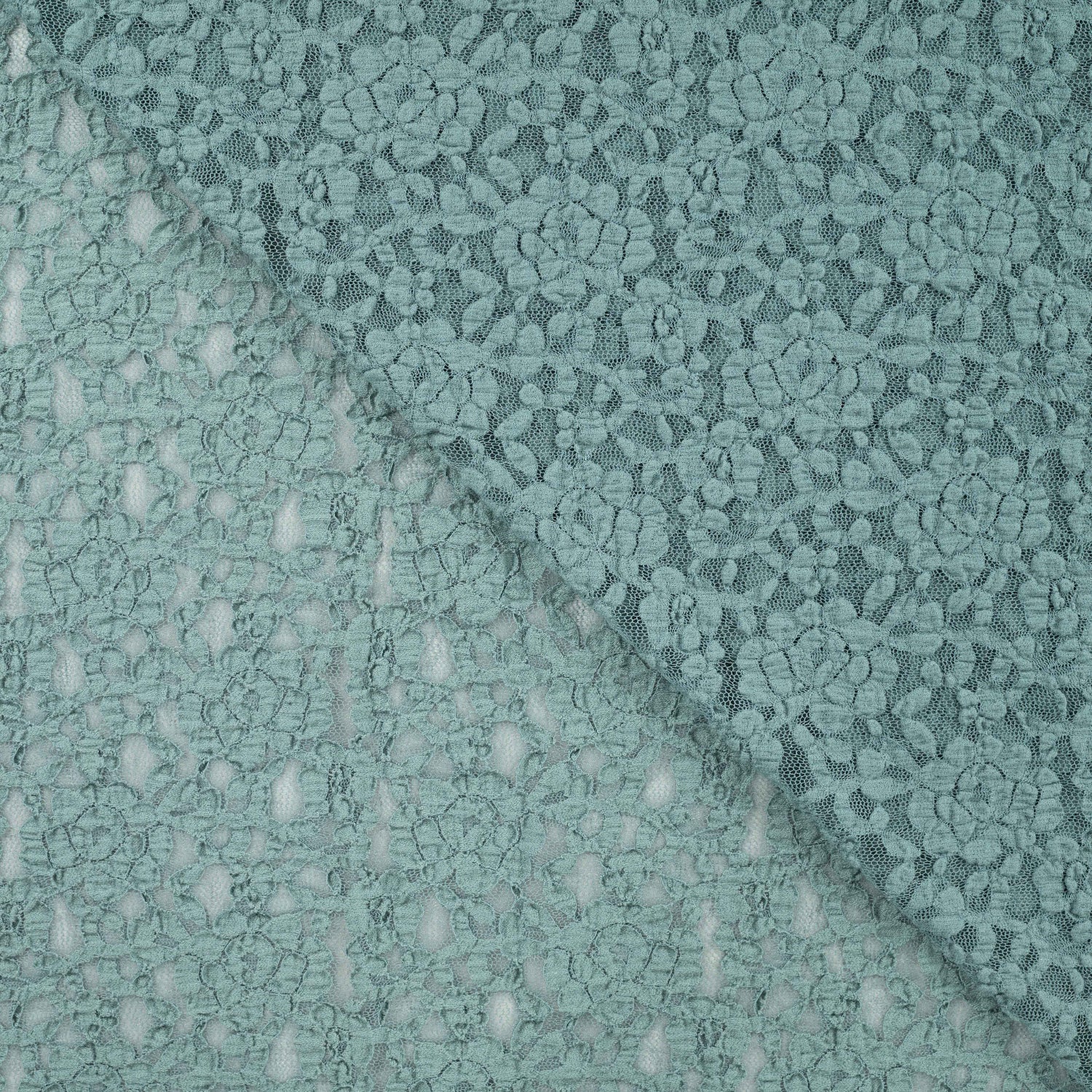 Lace blonde - med litt stretch - lys mint