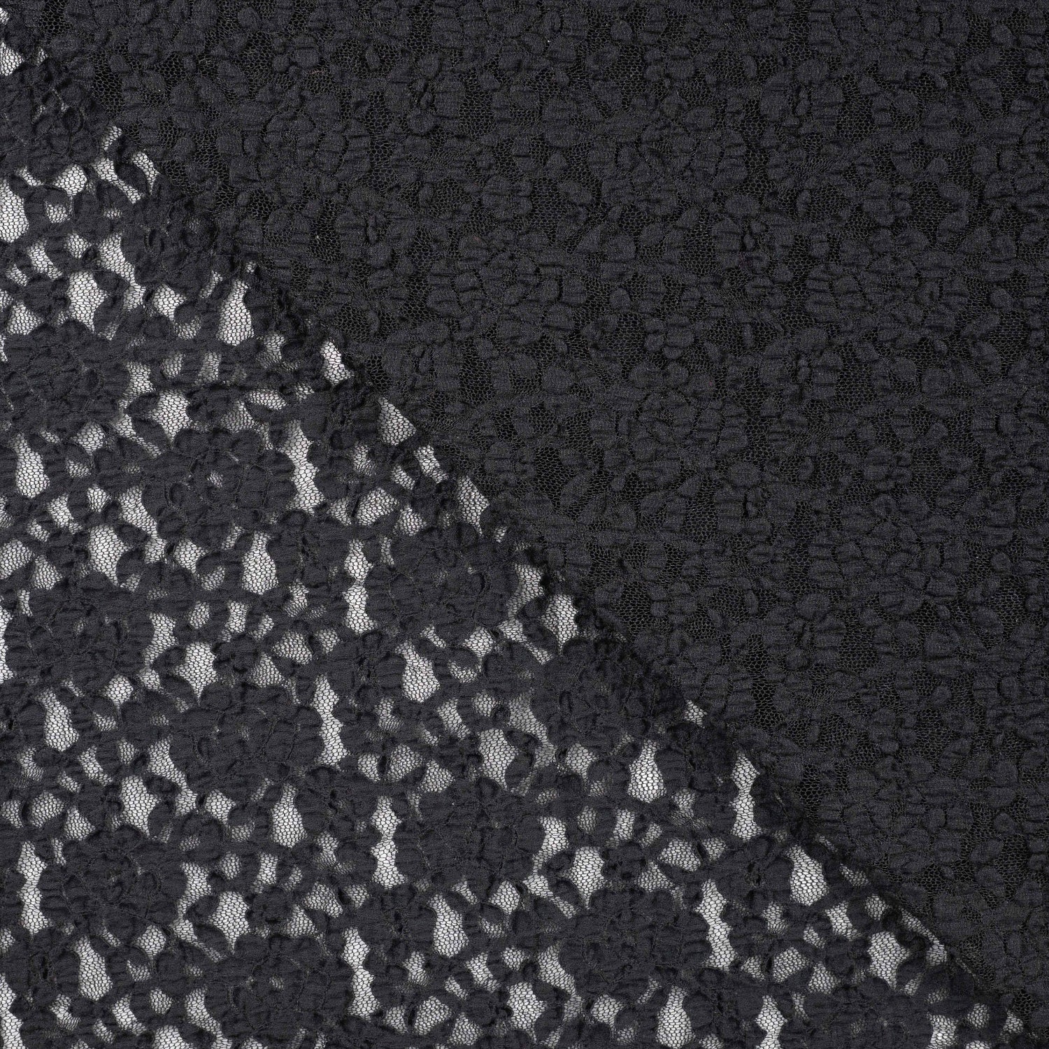 Lace blonde - med litt stretch - svart