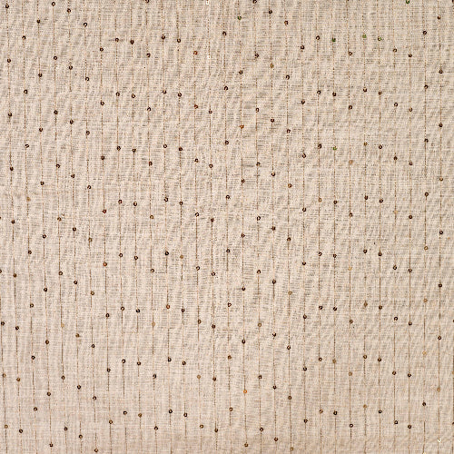 Lin Viskose - Striper, Sand